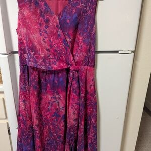 Floral Pink and Purple Dress